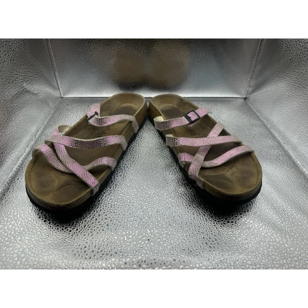 Betula By Birkenstock In Pink‎ Sports Straps Leather Size 39 (8).  GUC!